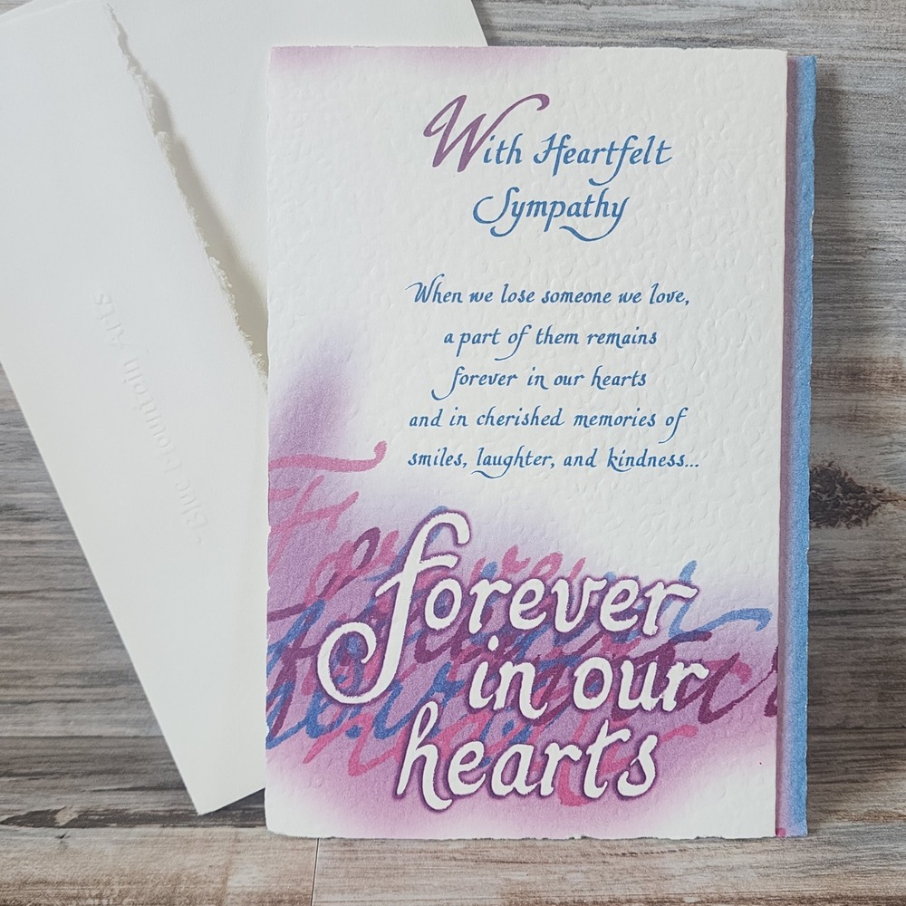 Blue Mountain Arts Sympathy Greeting Card Jason Blume Forever In Our Hearts